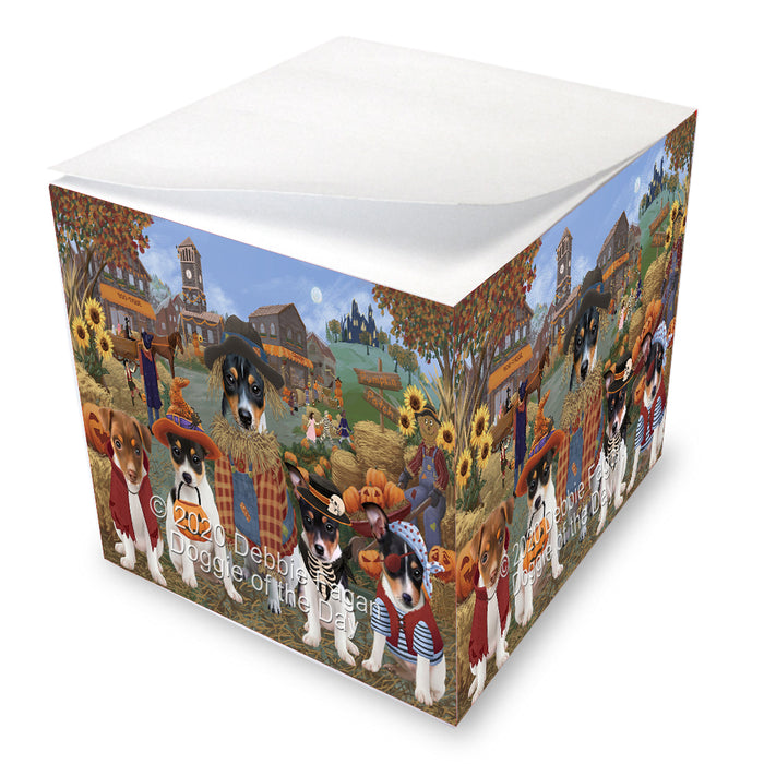 Halloween 'Round Town Rat Terrier Dogs Note Cube NOC-DOTD-A56843