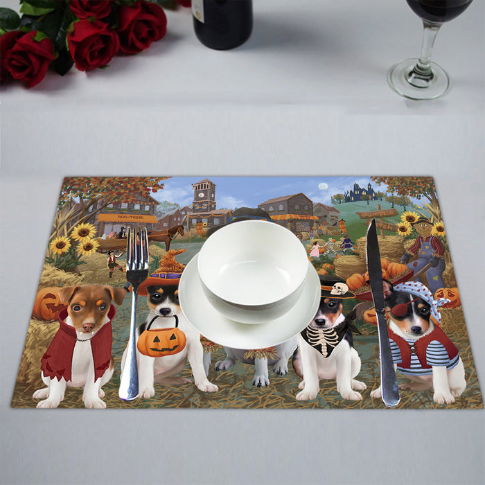 Halloween 'Round Town Rat Terrier Dogs Placemat