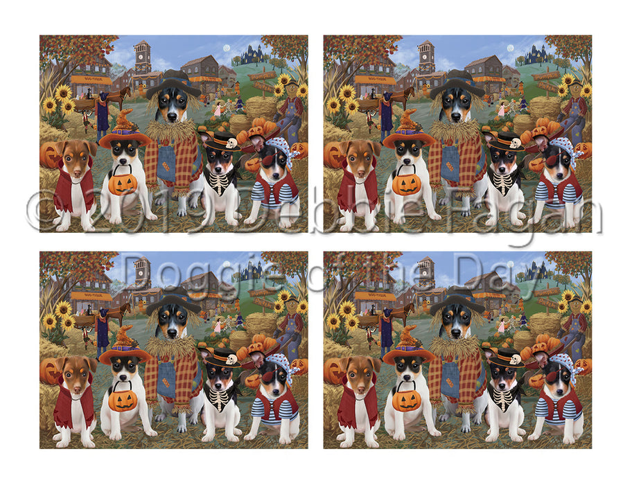 Halloween 'Round Town Rat Terrier Dogs Placemat