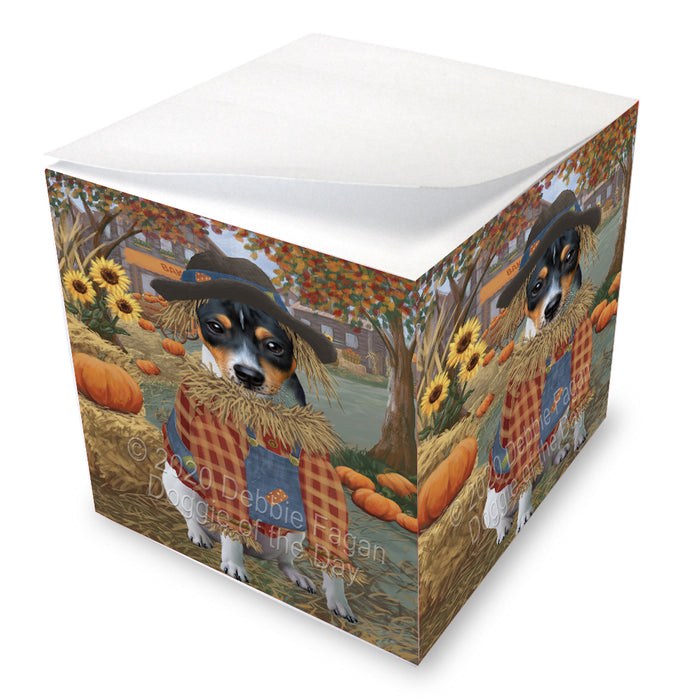 Halloween 'Round Town Rat Terrier Dogs Note Cube NOC-DOTD-A56874