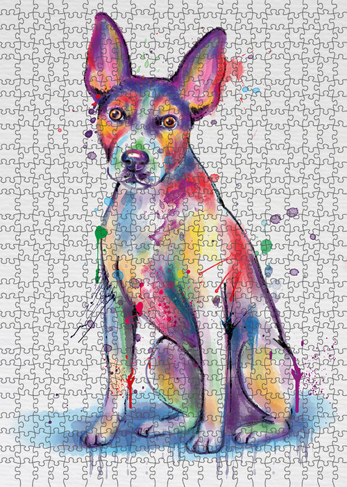 Watercolor Rat Terrier Dog Puzzle  PUZL97192