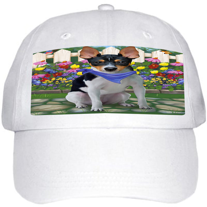 Spring Floral Rat Terrier Dog Ball Hat Cap HAT54390