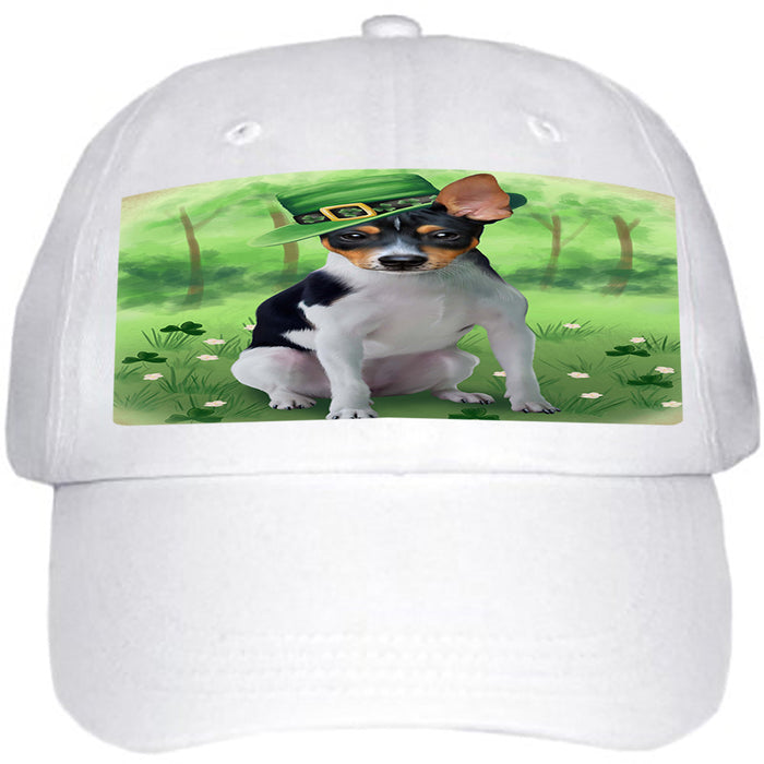 St. Patricks Day Irish Portrait Rat Terrier Dog Ball Hat Cap HAT51822