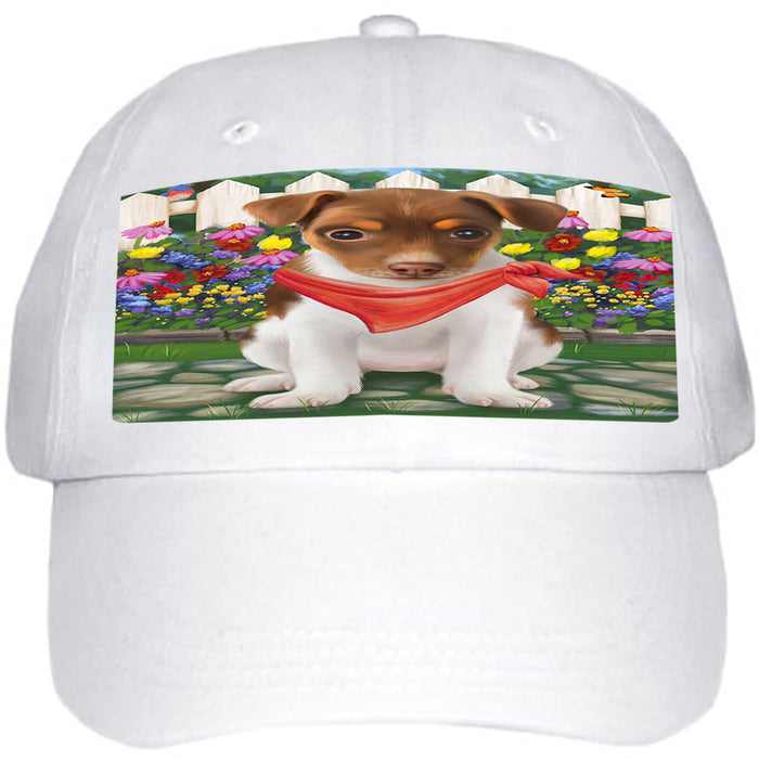 Spring Floral Rat Terrier Dog Ball Hat Cap HAT54393