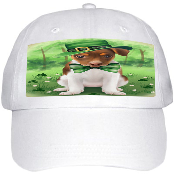 St. Patricks Day Irish Portrait Rat Terrier Dog Ball Hat Cap HAT51831