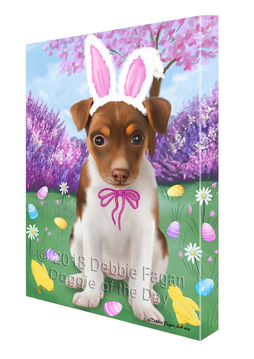 Rat Terrier Dog Easter Holiday Canvas Wall Art CVS59907