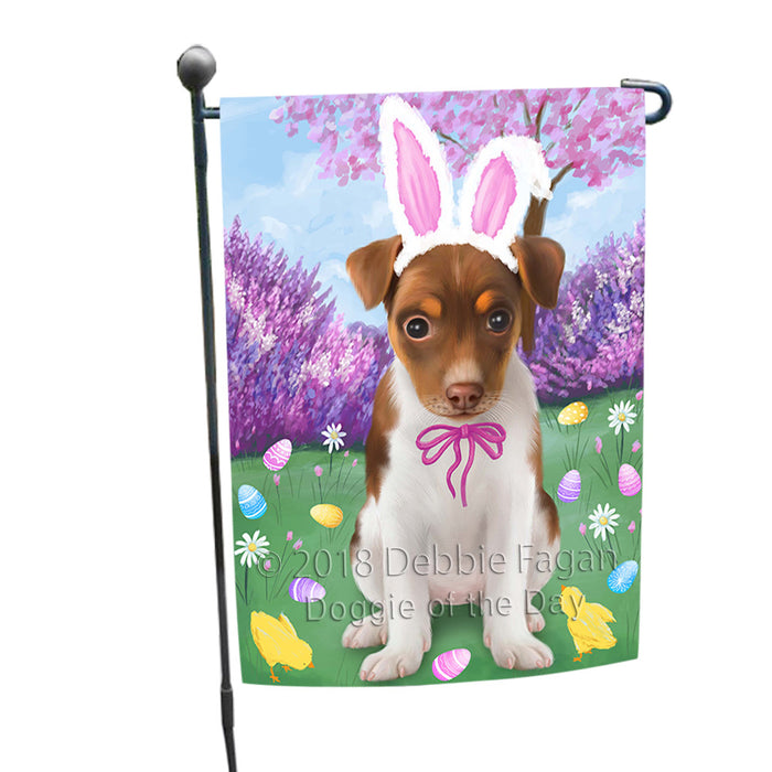 Rat Terrier Dog Easter Holiday Garden Flag GFLG57000