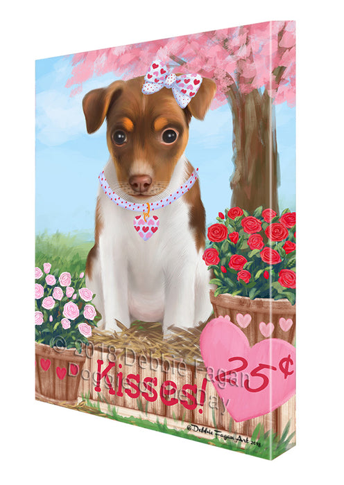 Rosie 25 Cent Kisses Rat Terrier Dog Canvas Print Wall Art Décor CVS126206