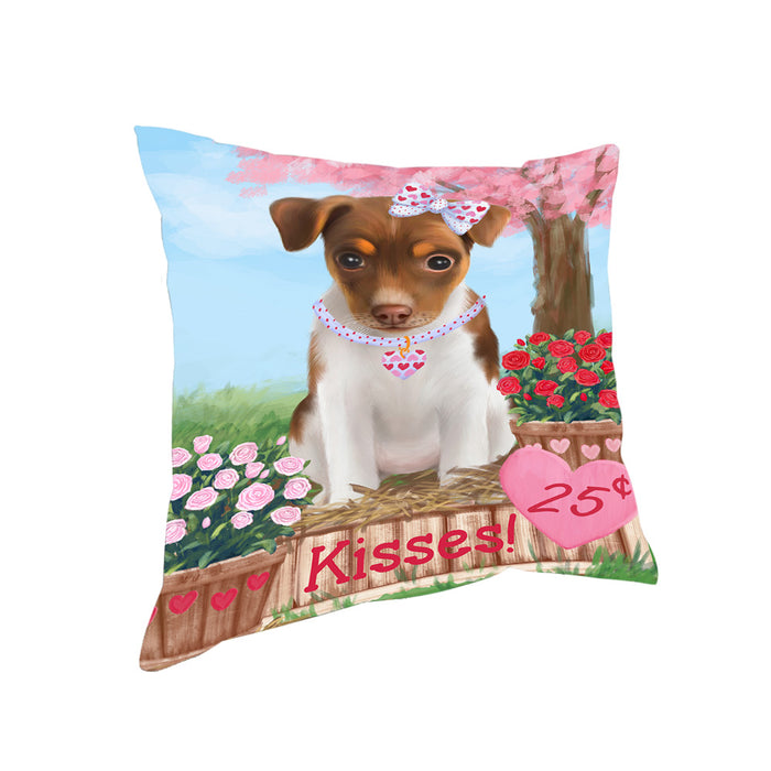 Rosie 25 Cent Kisses Rat Terrier Dog Pillow PIL78284