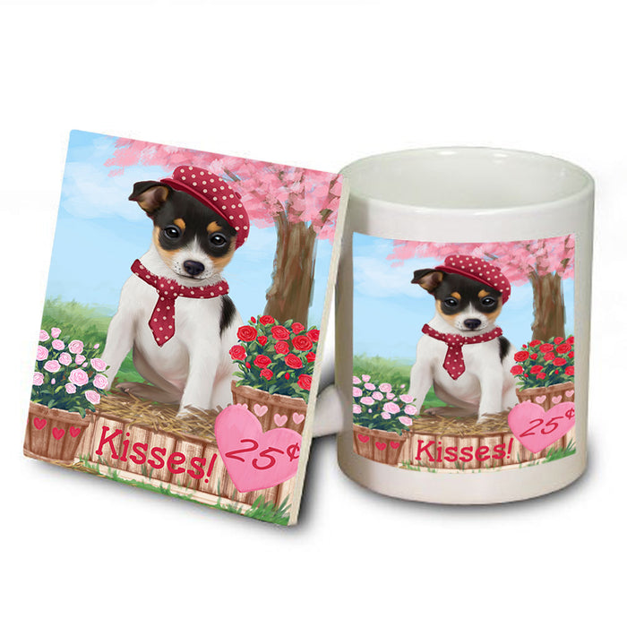 Rosie 25 Cent Kisses Rat Terrier Dog Mug and Coaster Set MUC55991