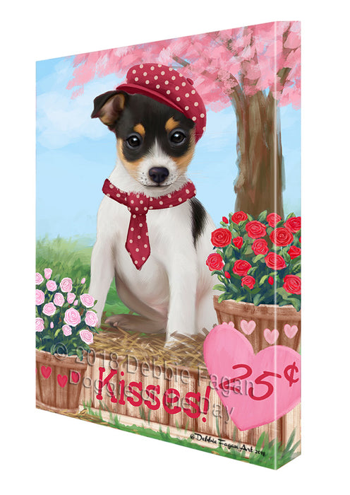 Rosie 25 Cent Kisses Rat Terrier Dog Canvas Print Wall Art Décor CVS126215