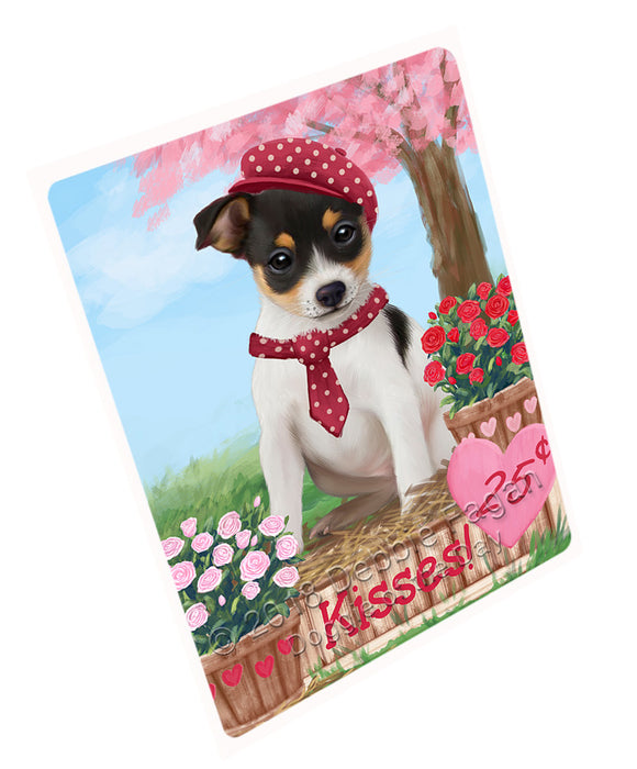 Rosie 25 Cent Kisses Rat Terrier Dog Magnet MAG73134 (Small 5.5" x 4.25")