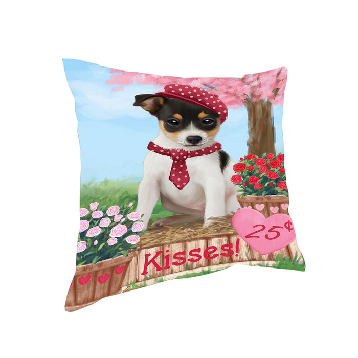 Rosie 25 Cent Kisses Rat Terrier Dog Pillow PIL78288