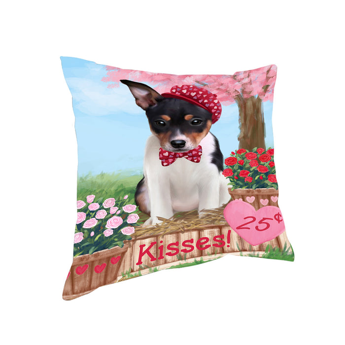 Rosie 25 Cent Kisses Rat Terrier Dog Pillow PIL78292