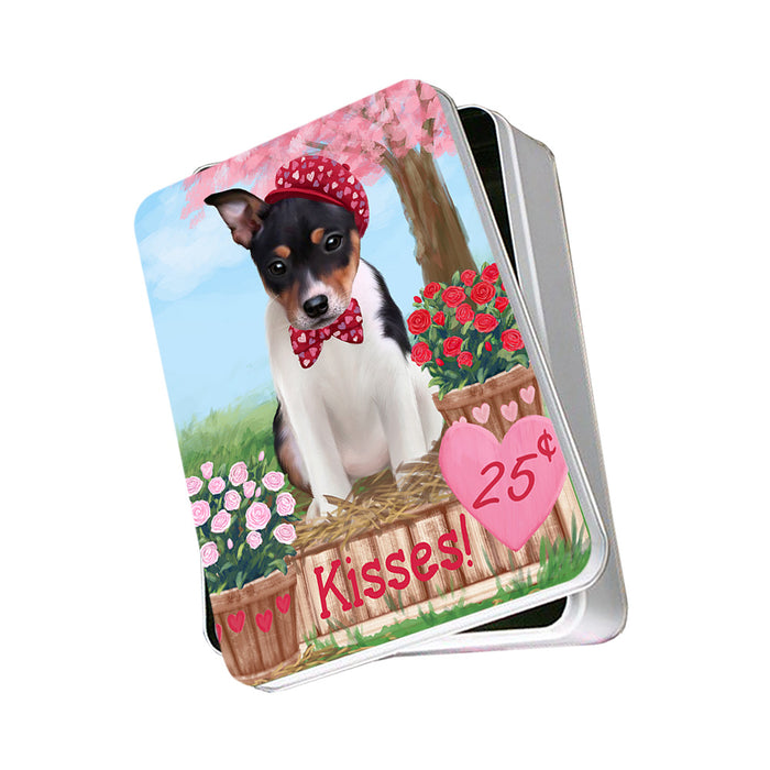 Rosie 25 Cent Kisses Rat Terrier Dog Photo Storage Tin PITN55943