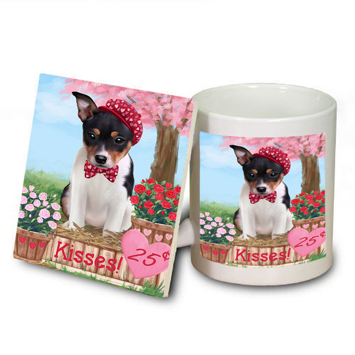 Rosie 25 Cent Kisses Rat Terrier Dog Mug and Coaster Set MUC55992