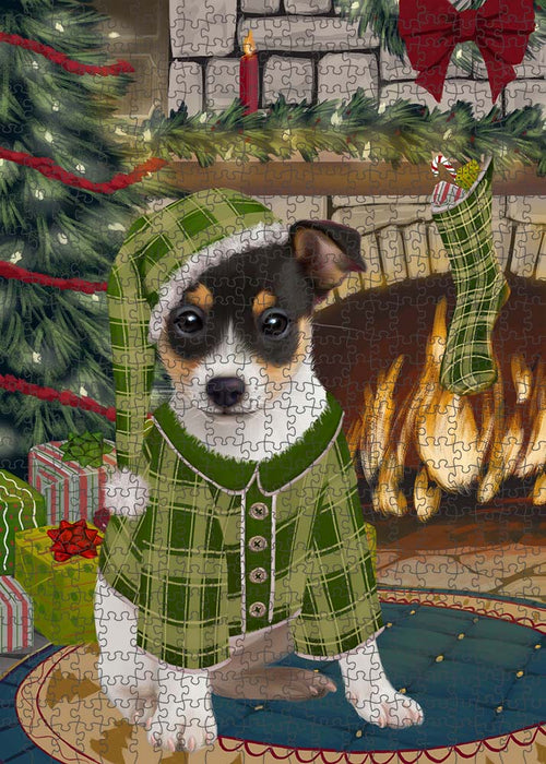 The Stocking was Hung Rat Terrier Dog Puzzle  PUZL90508
