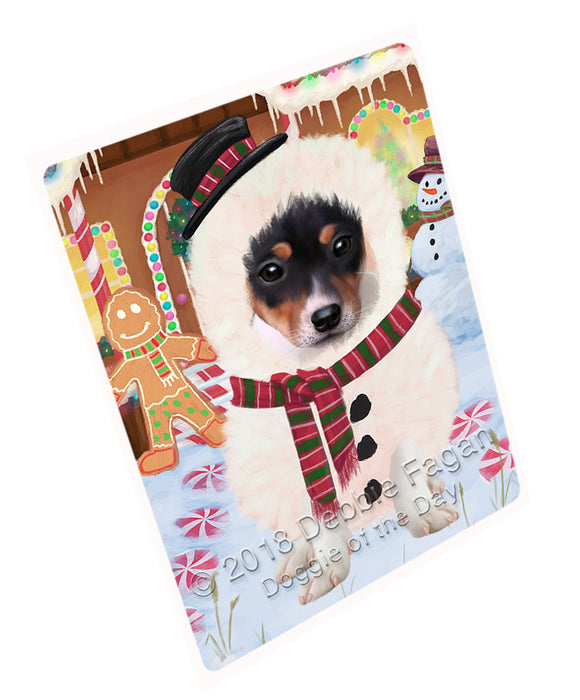 Christmas Gingerbread House Candyfest Rat Terrier Dog Blanket BLNKT127857