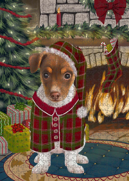 The Stocking was Hung Rat Terrier Dog Puzzle  PUZL90512