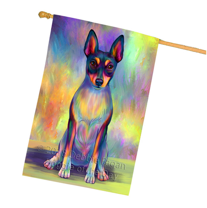 Paradise Wave Rat Terrier Dog House Flag FLG57411
