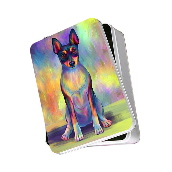 Paradise Wave Rat Terrier Dog Photo Storage Tin PITN56670