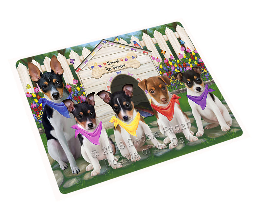 Spring Dog House Rat Terriers Dog Cutting Board C54615