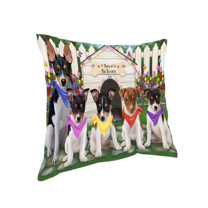 Spring Dog House Rat Terriers Dog Pillow PIL56852
