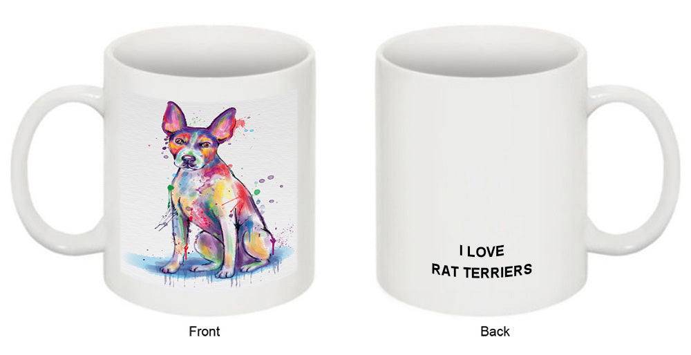 Watercolor Rat Terrier Dog Coffee Mug MUG52494
