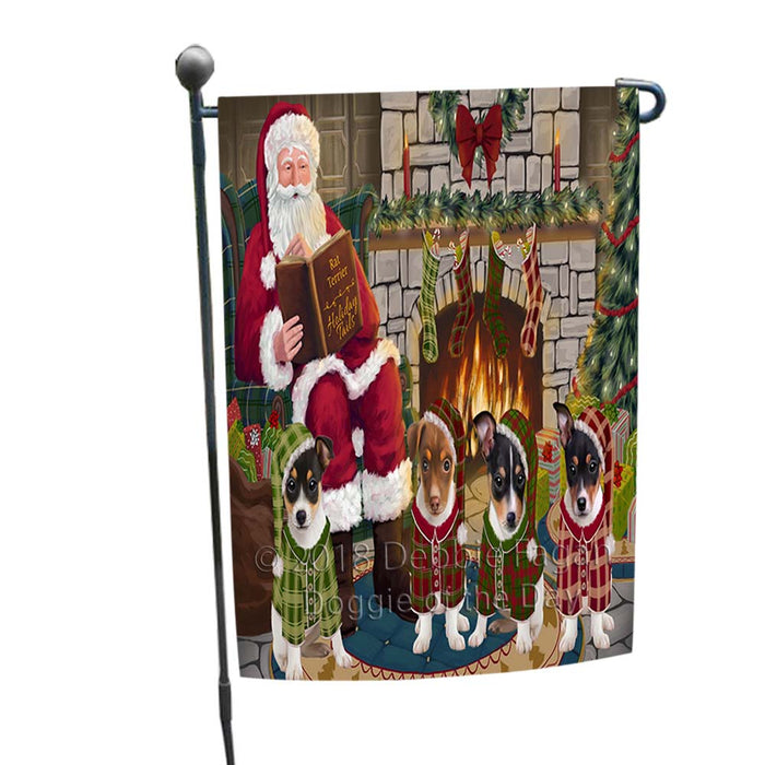 Christmas Cozy Holiday Tails Rat Terriers Dog Garden Flag GFLG55672