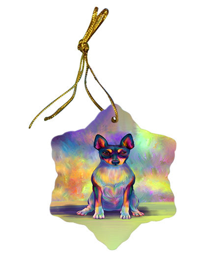 Paradise Wave Rat Terrier Dog Star Porcelain Ornament SPOR57083