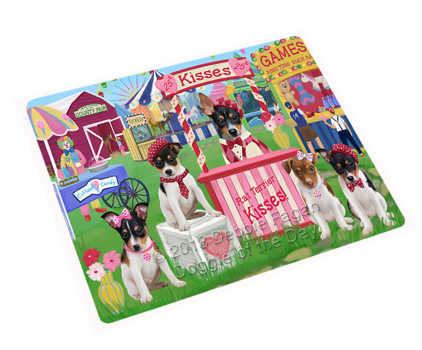 Carnival Kissing Booth Rat Terriers Dog Magnet MAG72885 (Small 5.5" x 4.25")