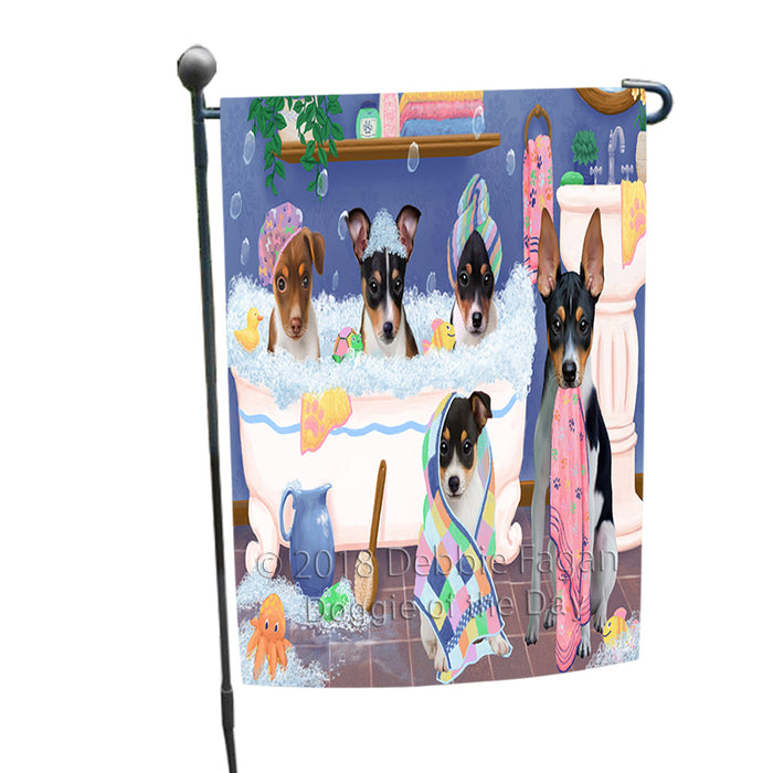 Rub A Dub Dogs In A Tub Rat Terriers Dog Garden Flag GFLG57440