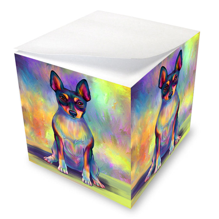 Paradise Wave Rat Terrier Dog Note Cube NOC54799