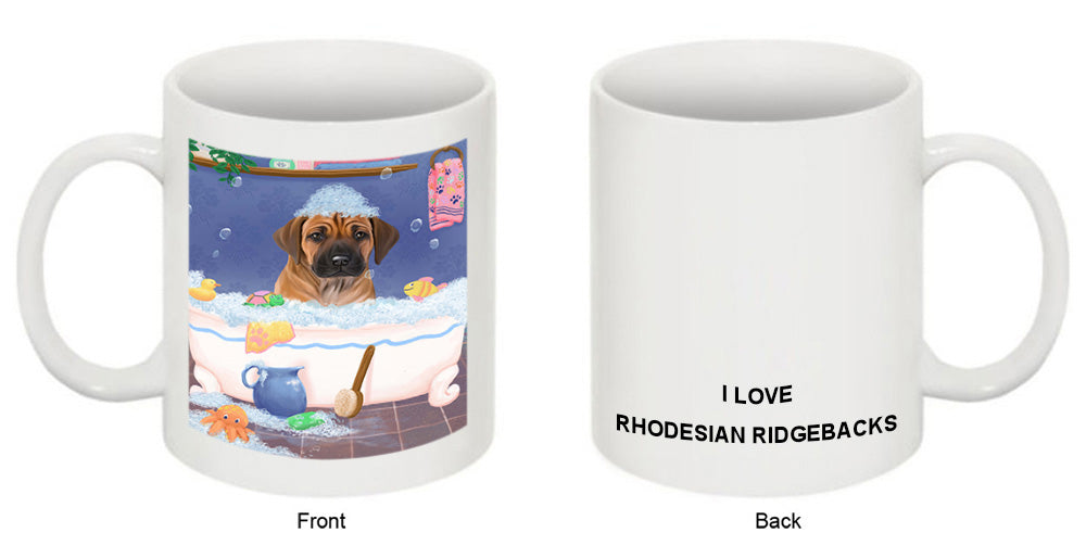 Rub A Dub Dog In A Tub Rhodesian Ridgeback Dog Coffee Mug MUG52825