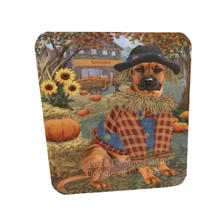 Halloween 'Round Town Rhodesian Ridgeback Dogs Coasters Set of 4 CSTA58010