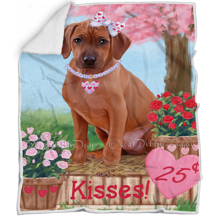 Rosie 25 Cent Kisses Rhodesian Ridgeback Dog Blanket BLNKT123429