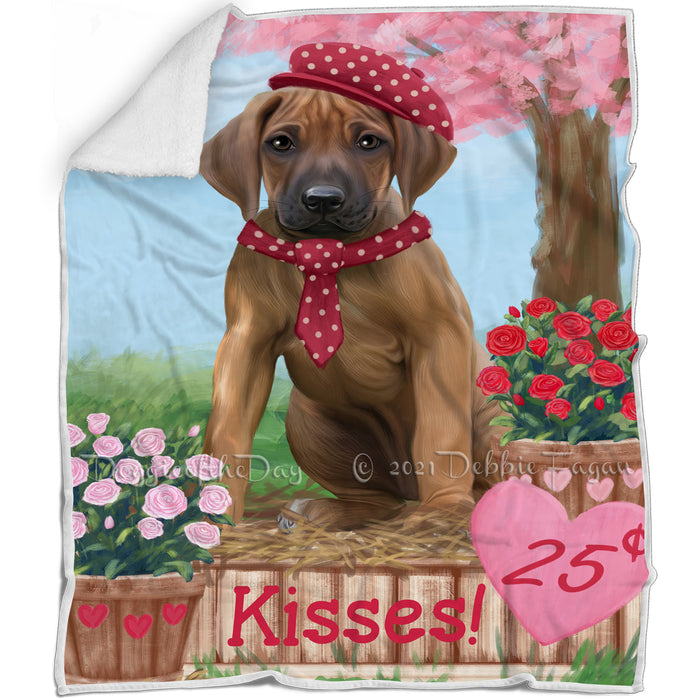 Rosie 25 Cent Kisses Rhodesian Ridgeback Dog Blanket BLNKT123438