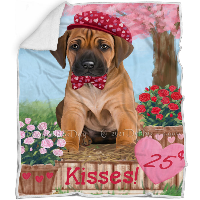 Rosie 25 Cent Kisses Rhodesian Ridgeback Dog Blanket BLNKT123447