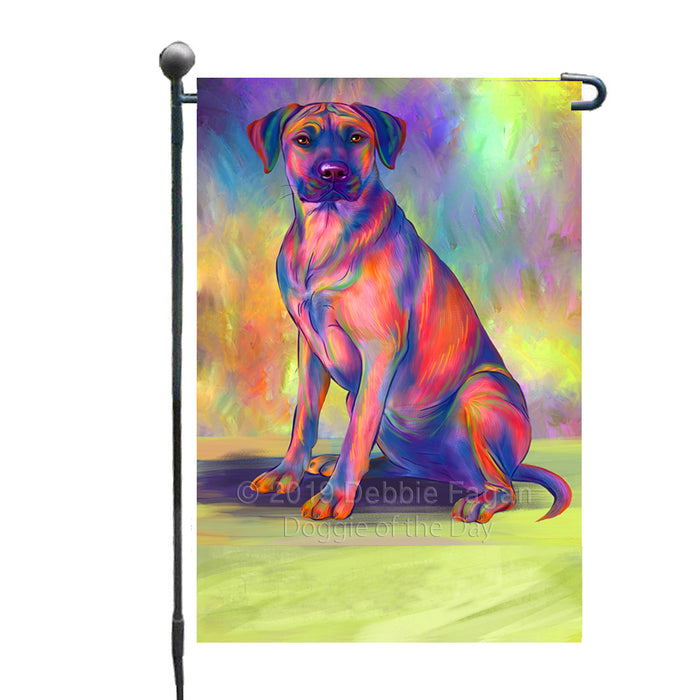 Personalized Paradise Wave Rhodesian Ridgeback Dog Custom Garden Flags GFLG-DOTD-A60067