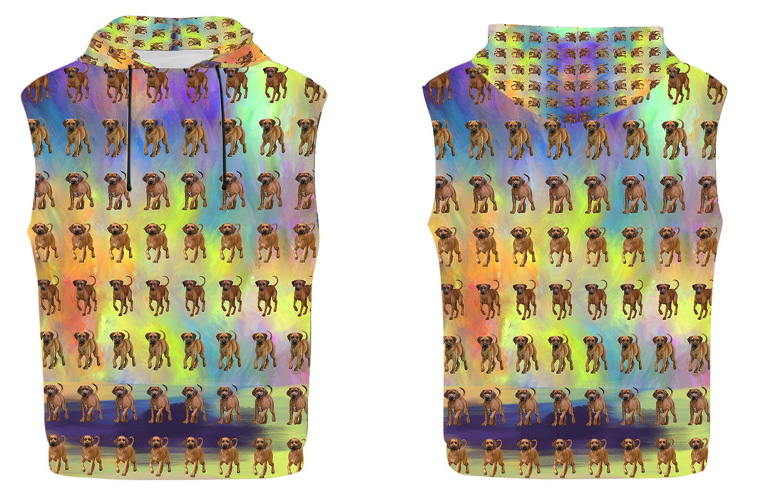 Paradise Wave Rhodesian Ridgeback Dogs All Over Print Sleeveless Kid's Hoodie