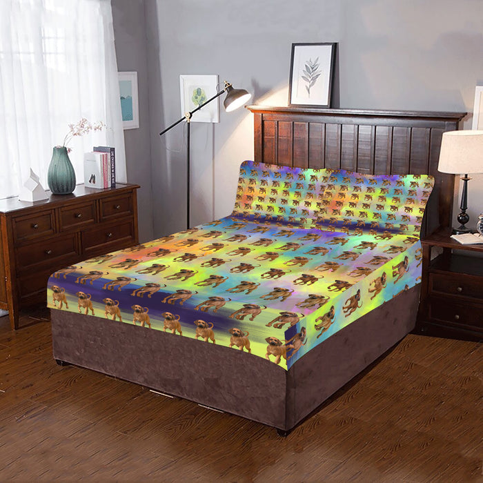 Paradise Wave Rhodesian Ridgeback Dogs 3-Piece Bedding Set