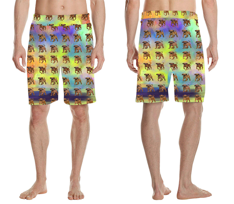 Paradise Wave Rhodesian Ridgeback Dogs All Over Print Men's Casual Shorts