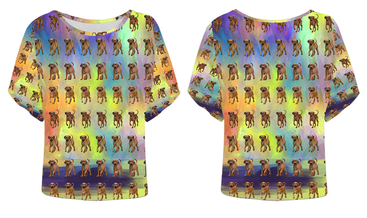 Paradise Wave Rhodesian Ridgeback Dogs Batwing Sleeve Women's T-Shirt