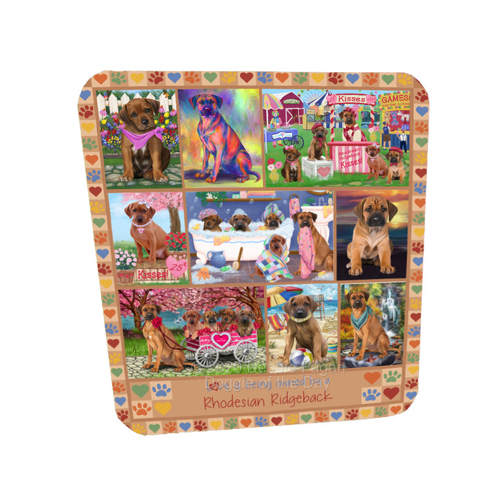 Love is Being Owned Rhodesian Ridgeback Dog Beige Coasters Set of 4 CSTA57805