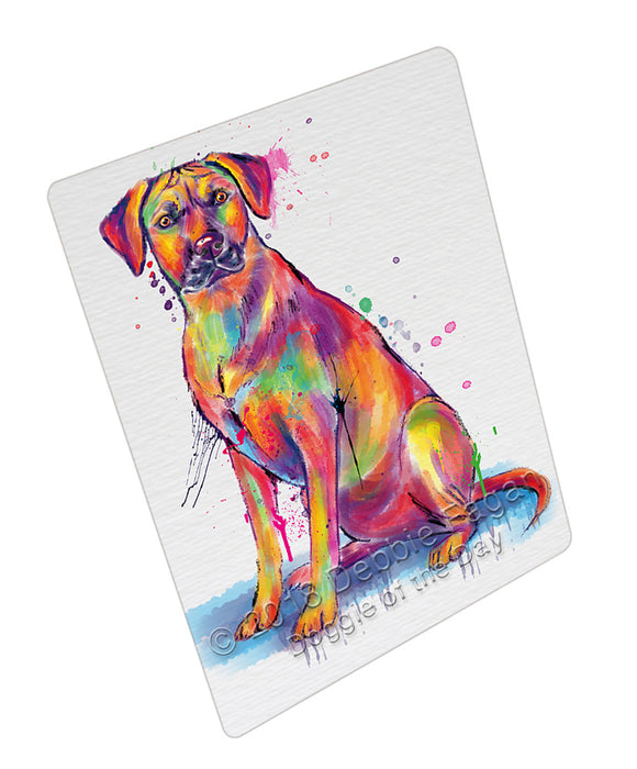 Watercolor Rhodesian Ridgeback Dog Blanket BLNKT135156