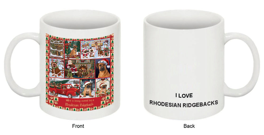 Love is Being Owned Christmas Rhodesian Ridgeback Dogs Coffee Mug MUG52645