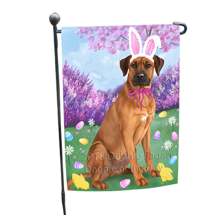 Rhodesian Ridgeback Dog Easter Holiday Garden Flag GFLG57001