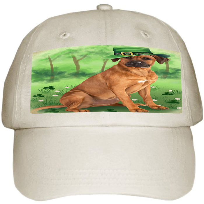 St. Patricks Day Irish Portrait Rhodesian Ridgeback Dog Ball Hat Cap HAT51834