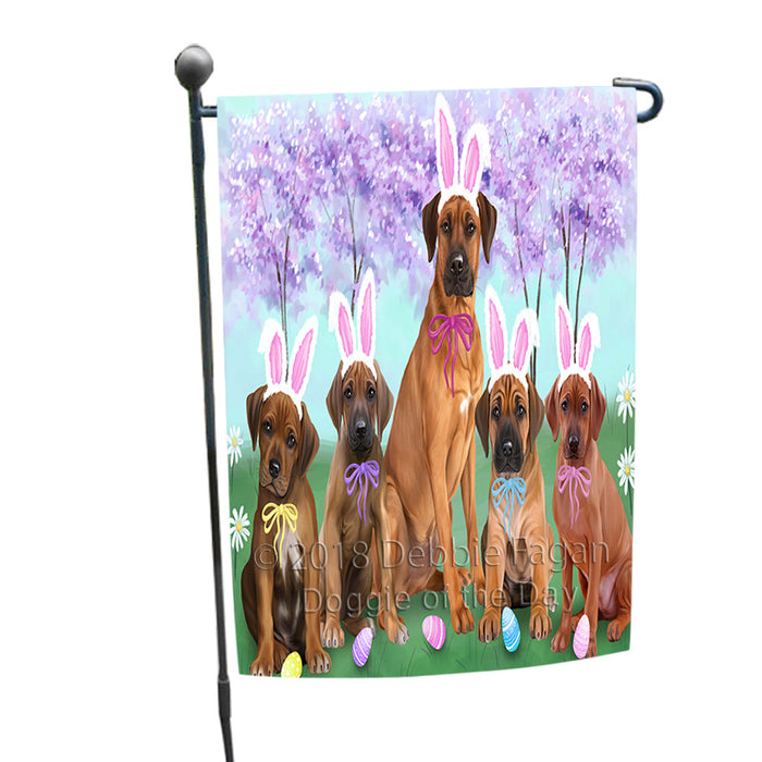 Rhodesian Ridgebacks Dog Easter Holiday Garden Flag GFLG57002