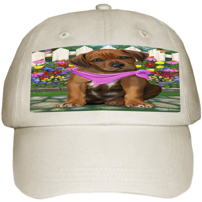 Spring Floral Rhodesian Ridgeback Dog Ball Hat Cap HAT54402